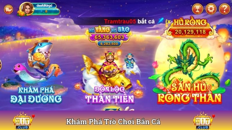 Khám phá trò chơi bắn cá cùng nhiều phòng khác nhau 